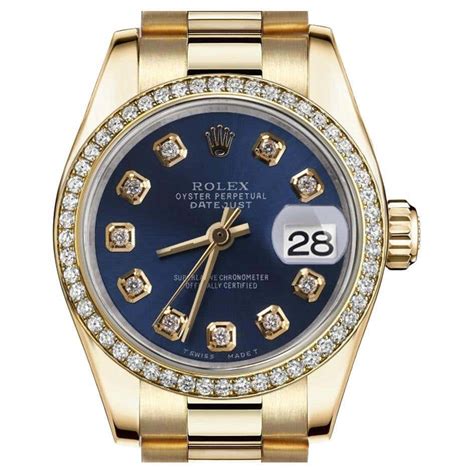 rolex donna quadrante marrone cassa brillanti